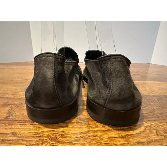 Zegna Men's L'Asola Suede Penny Loafer Charcoal Size 11.5 NWOB $1000 Designer - Picture 5 of 10